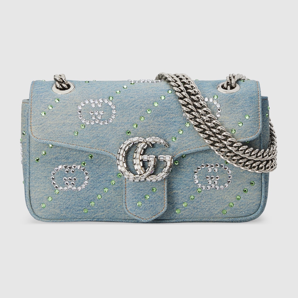 Gg marmont denim sales