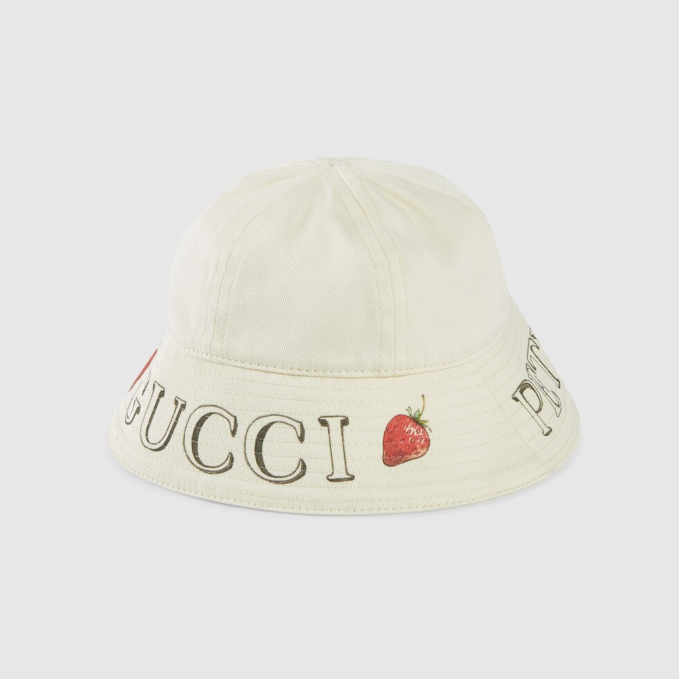 Peter Rabbit™ x Gucci cotton hat in ivory | GUCCI® TH
