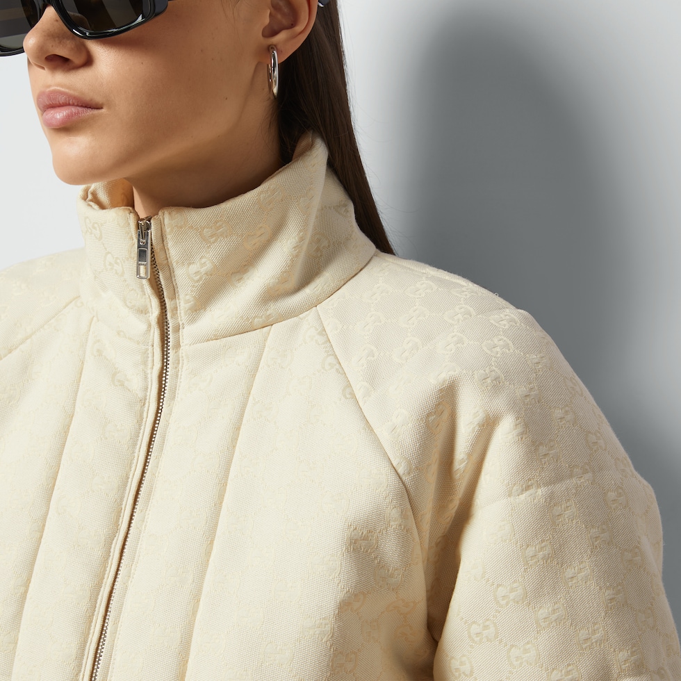 GUCCI キャンバスボンバージャケット ヘビーナイロン キャンバス ボンバージャケット ・ブラック