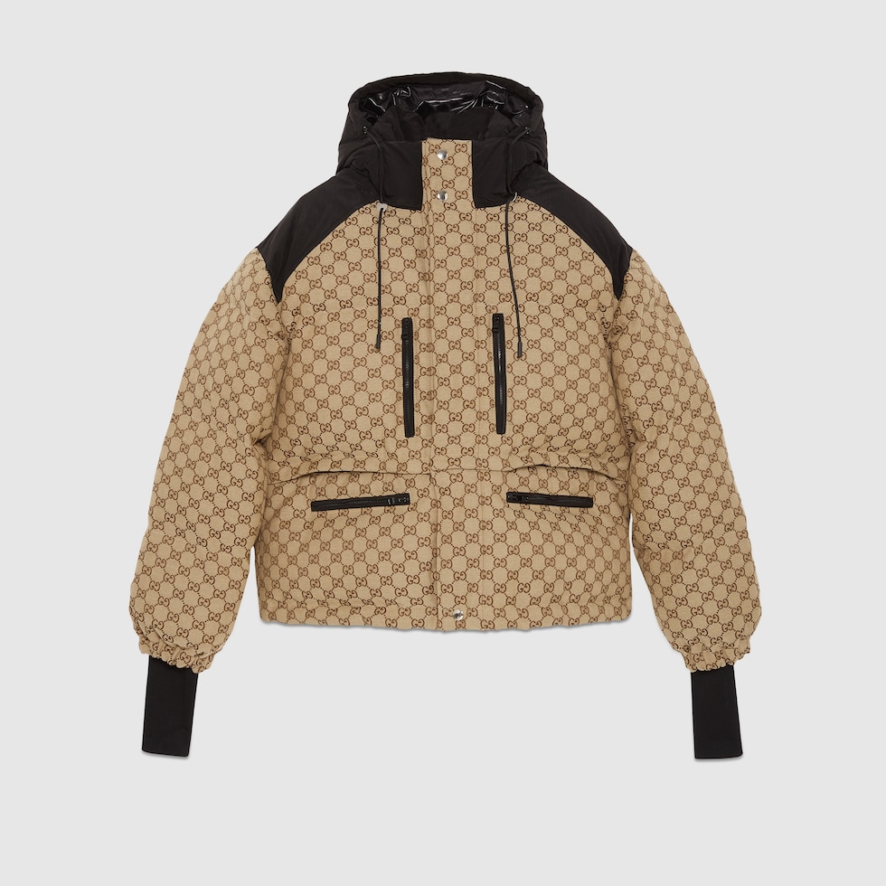 ★SALE★【送料関税無料】GUCCI Cotton Canvas Bomber Jacket Gucci GG Canvas bomber jacket Gucci