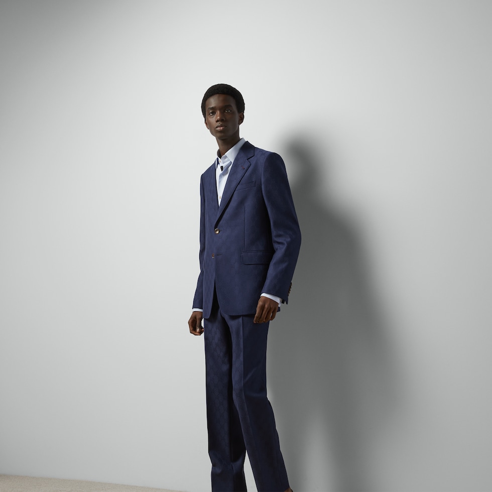 【グッチ・GUCCI】SUIT Slim fit wool suit in black | GUCCI® US