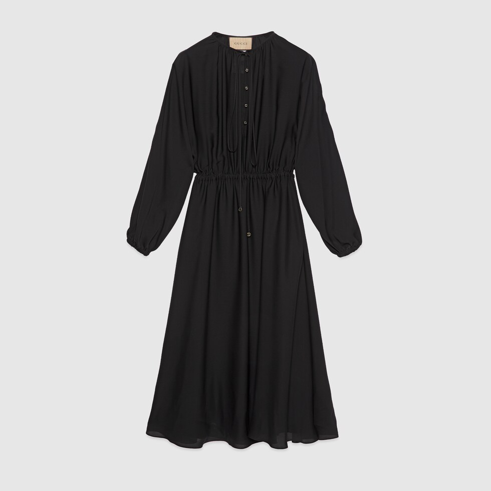 Georgette top silk dress