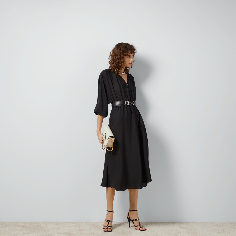 Georgette sales silk dress