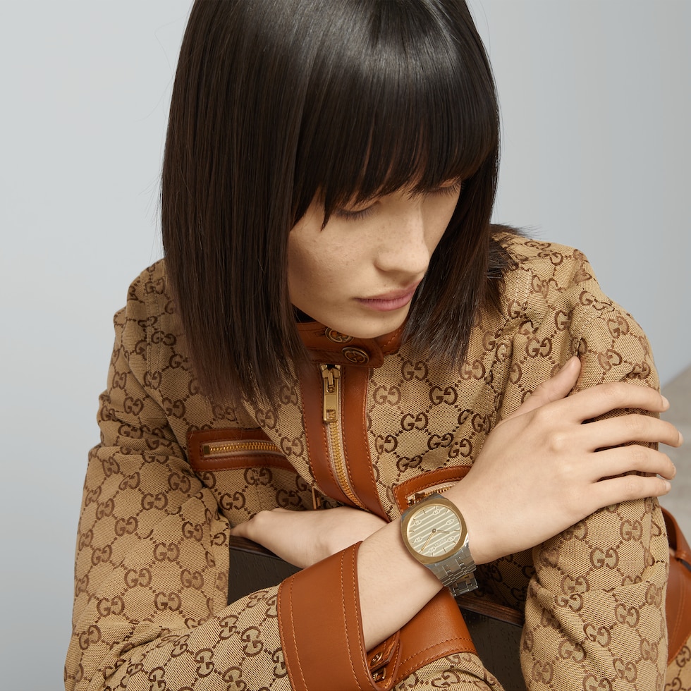 GUCCI 25H〕ウォッチ（30mm） ・スチール | GUCCI公式