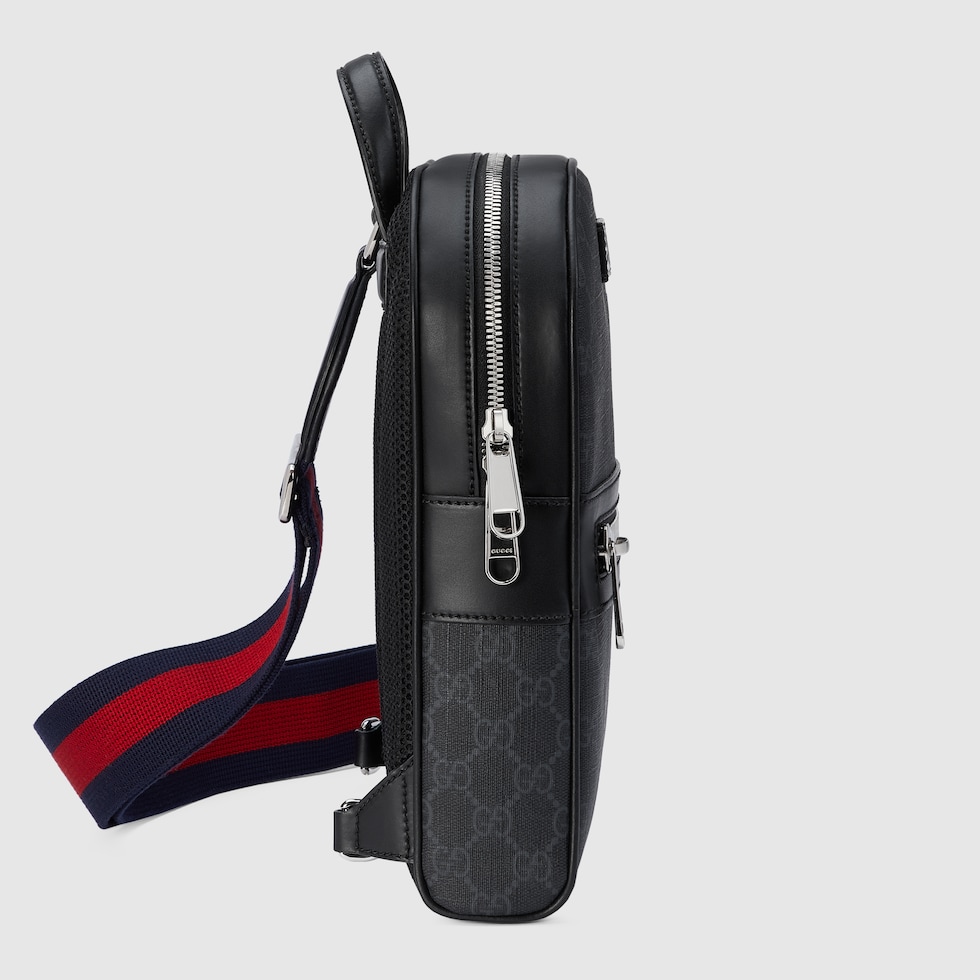 GG crossbody bag in black Supreme | GUCCI® SG GG crossbody bag in black Supreme | GUCCI® SG
