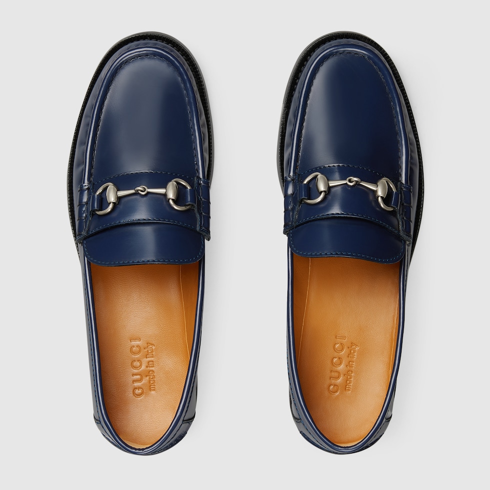 Blue gucci loafers mens cheap