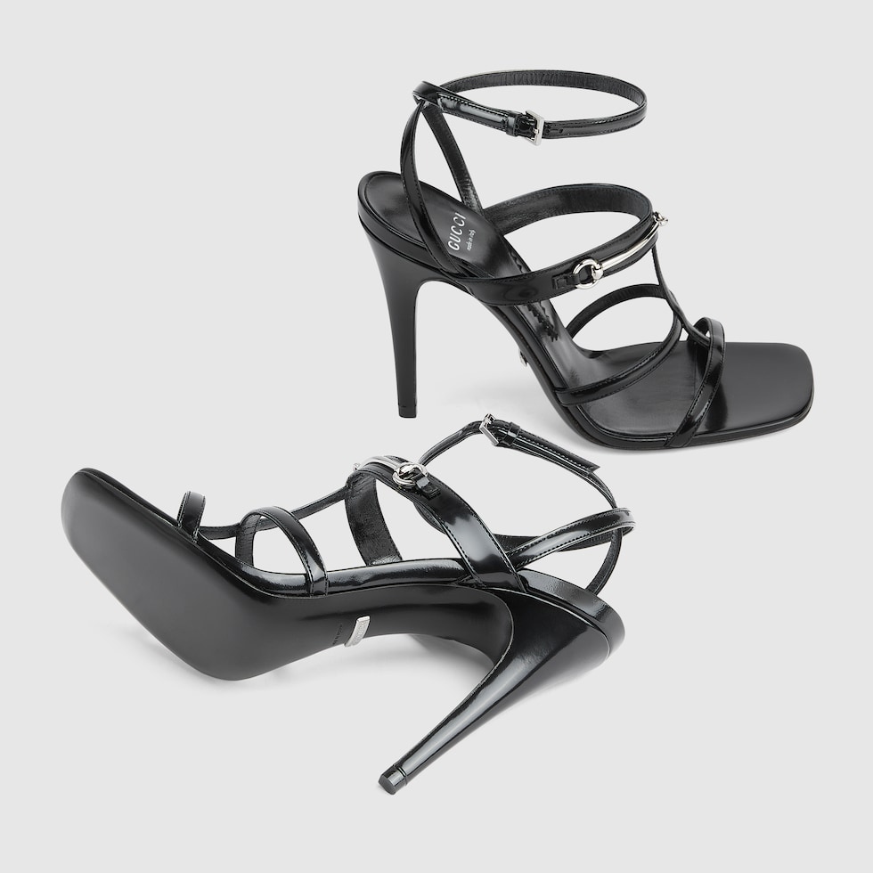 Gucci black strappy clearance heels