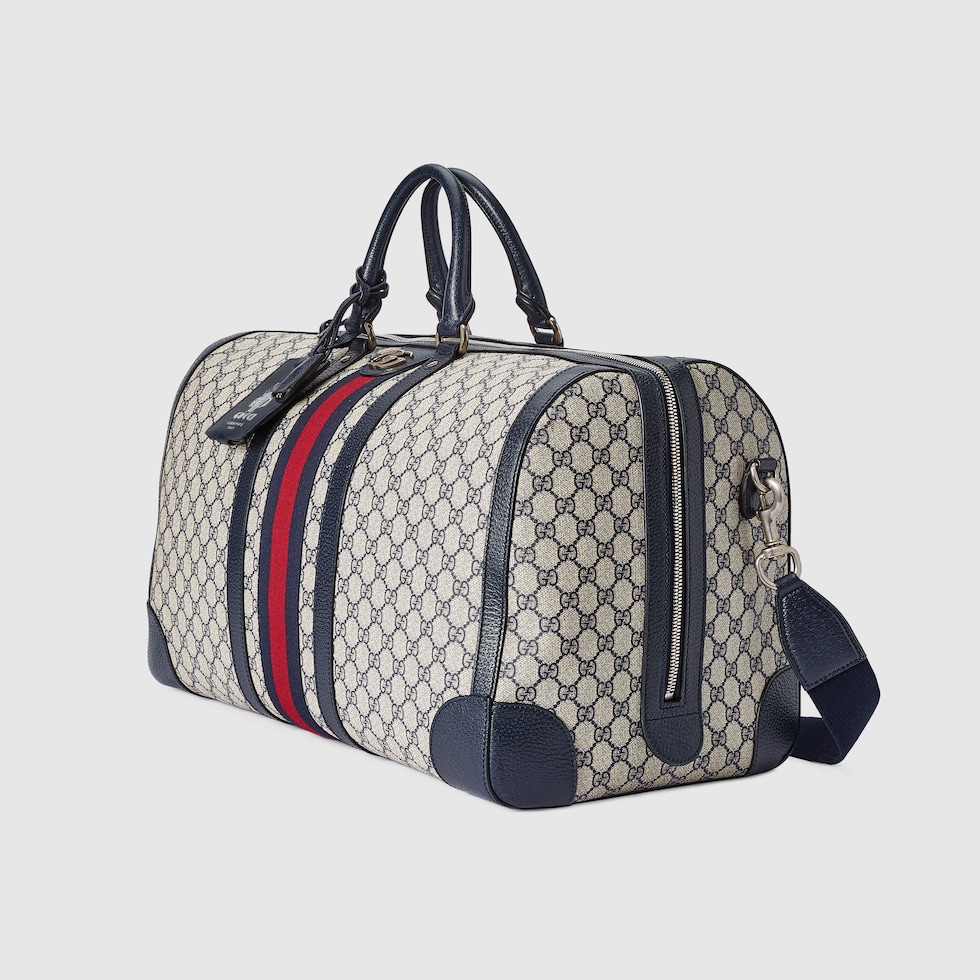 ★GUCCI★グッチ サボイ ラージ ダッフルバッグ Gucci Savoy〕ラージ ダッフルバッグベージュ＆エボニー GG
