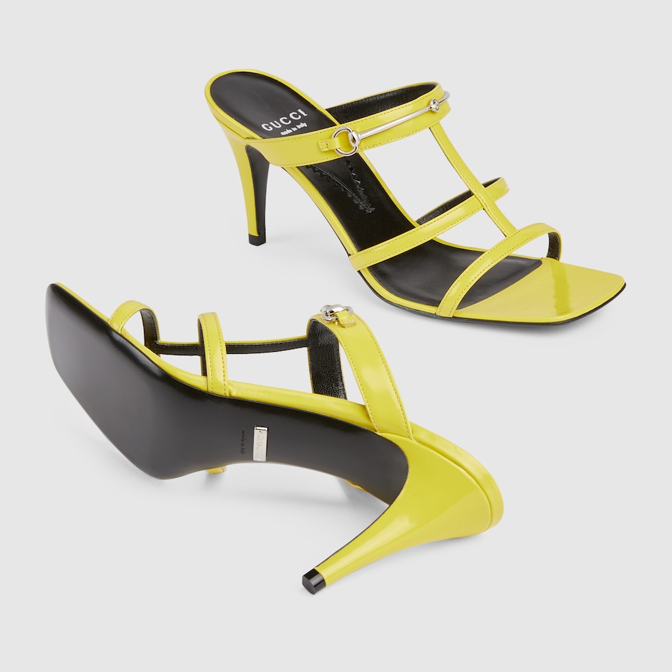 Gucci yellow sandals 2025