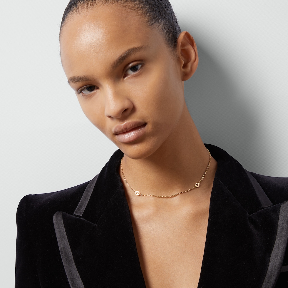 Interlocking G 18k Necklace In Yellow Gold | GUCCI® US