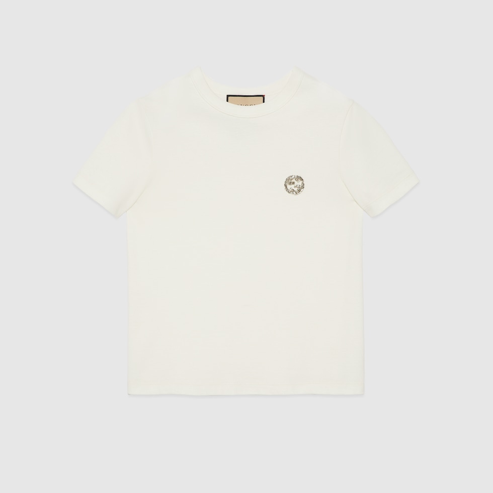 インターロッキングG コットンジャージー Tシャツホワイト