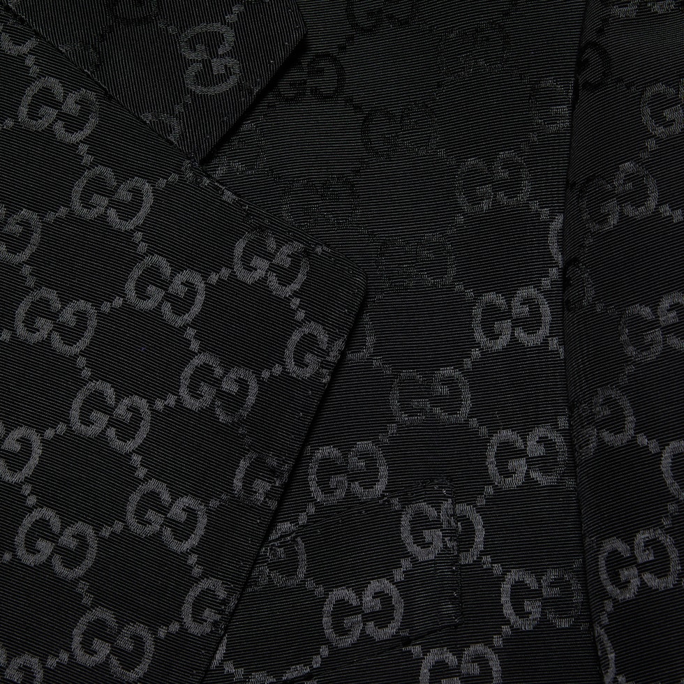 GUCCI デザイン テーラードジャケット 総柄 ストレッチ ヴィスコース 楽天市場】グッチ テーラードジャケットの通販