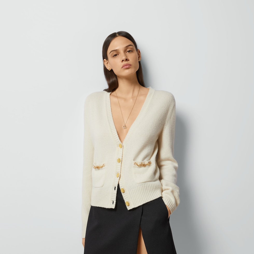 Ivory cashmere cardigan best sale