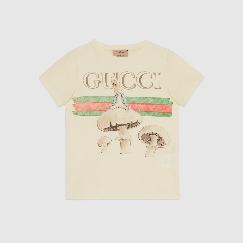 ピーターラビット™ x GUCCI Tシャツオフホワイト | GUCCI® JP