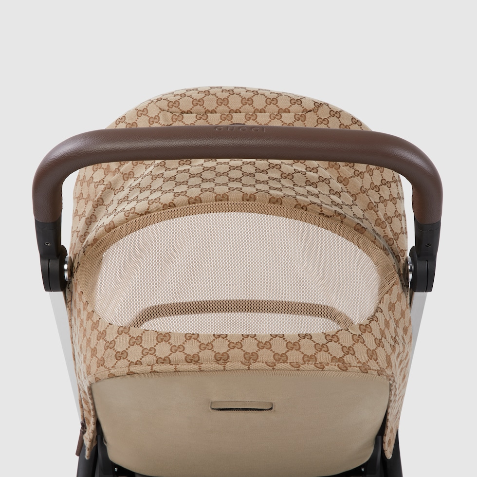 Gucci Stroller in beige and ebony GG canvas GUCCI US