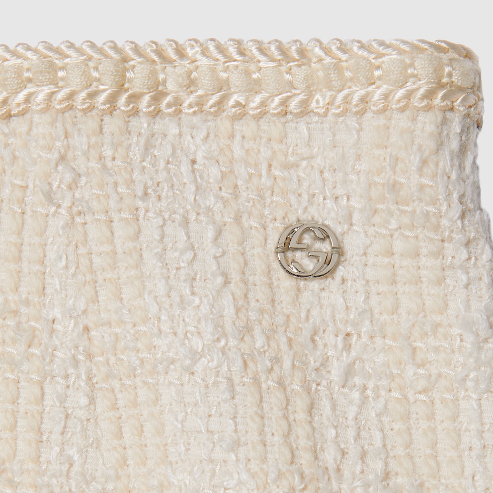 Tweed skirt in ivory | GUCCI® US