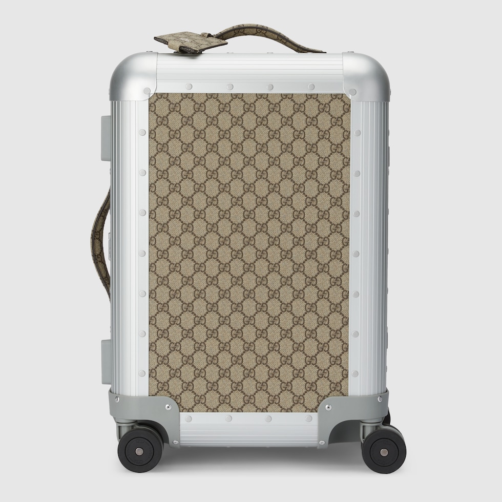 Gucci Porter〕キャビン トロリーベージュ＆エボニー GG