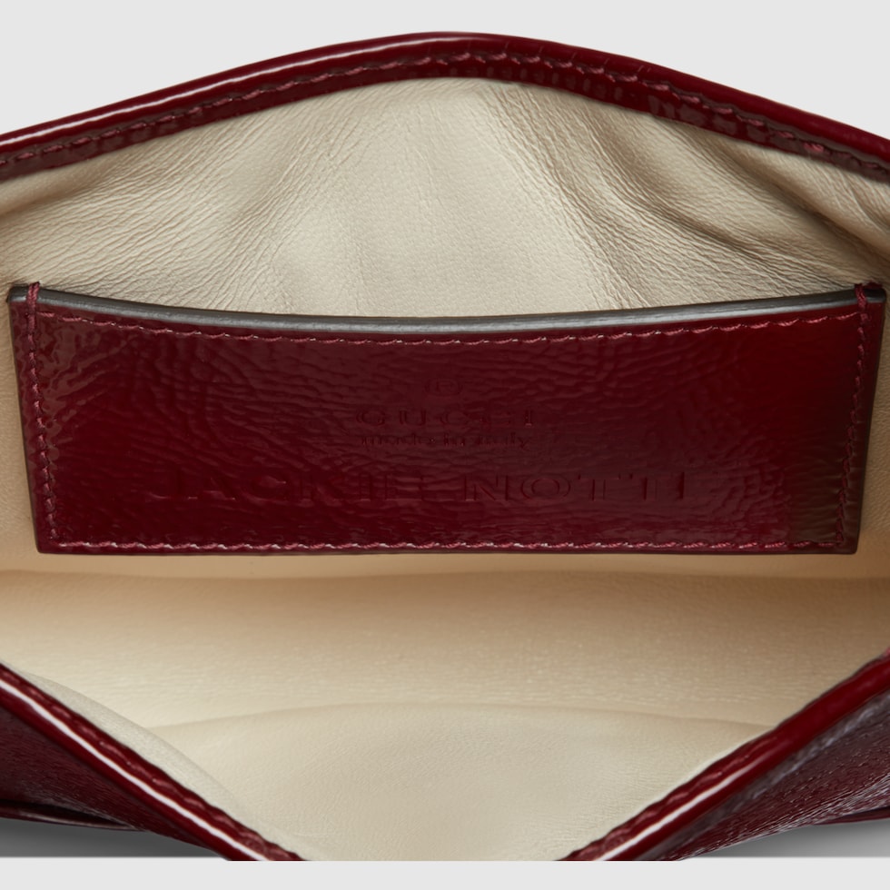★GUCCI★ 〔ジャッキー ノッテ〕ミニバッグ♡ Gucci Jackie Notte mini bag in Rosso Ancora red patent