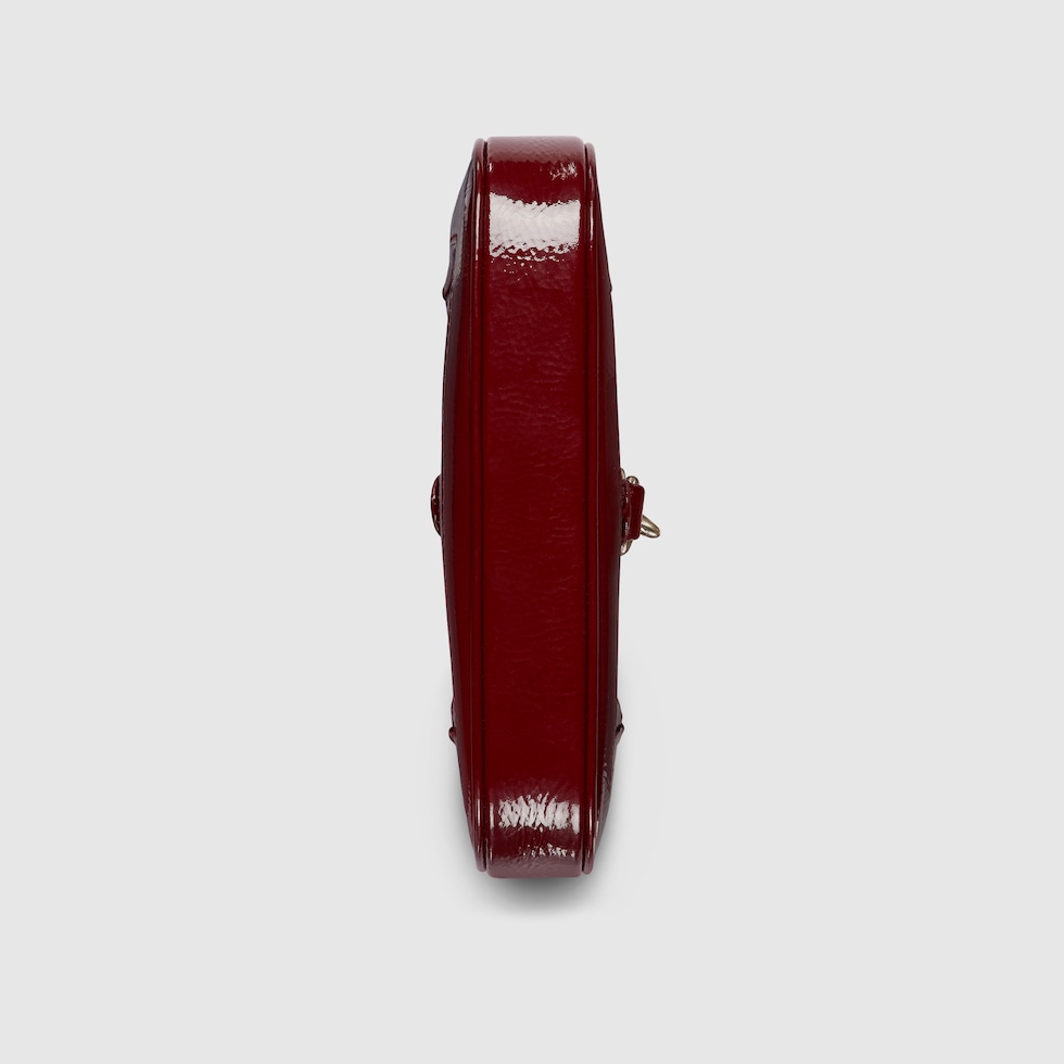 【GUCCI】24SS ジャッキー ノッテ ミニ ショルダーバッグ レザー Gucci Jackie Notte mini bag in Rosso Ancora red patent