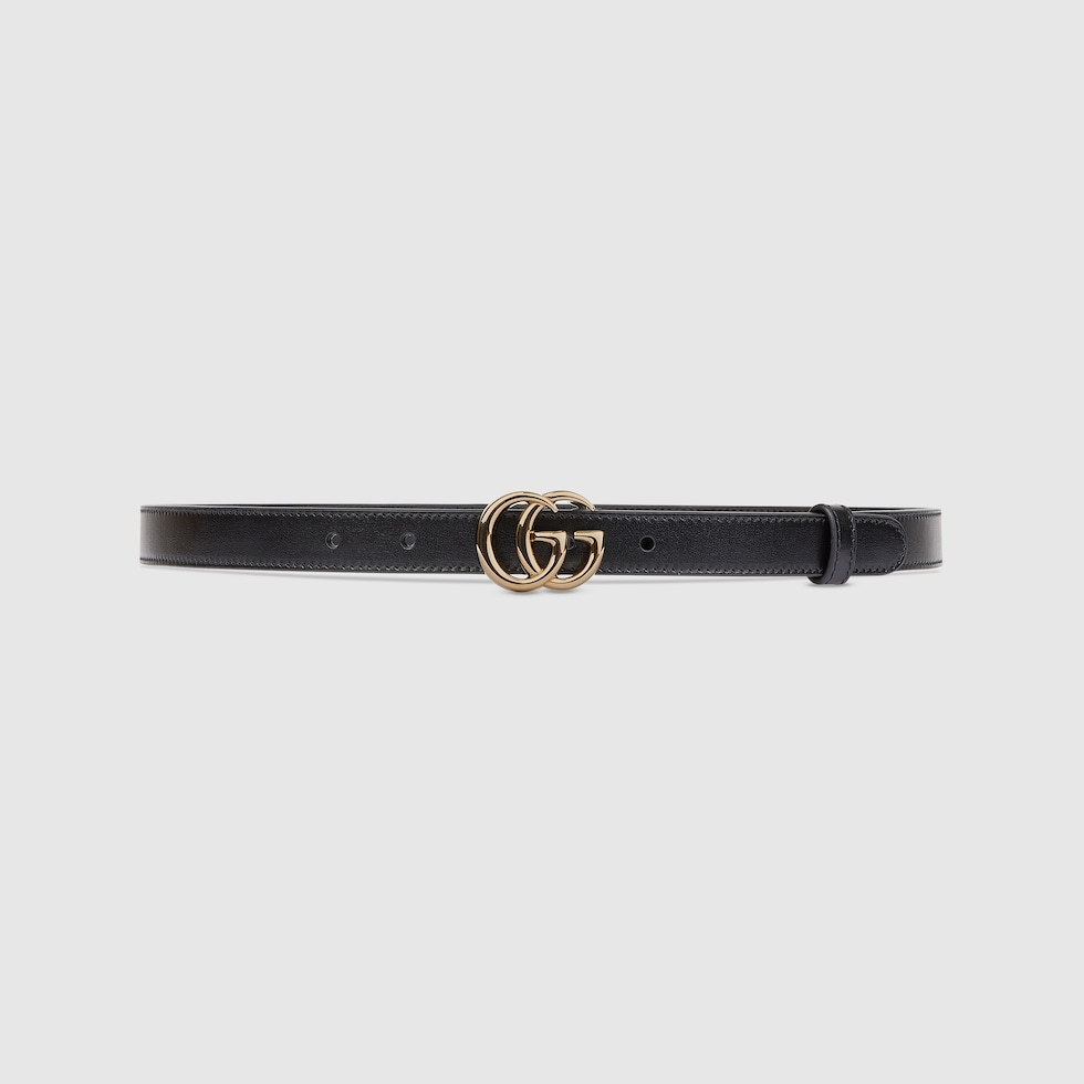 Thin black women's hot sale gucci belt