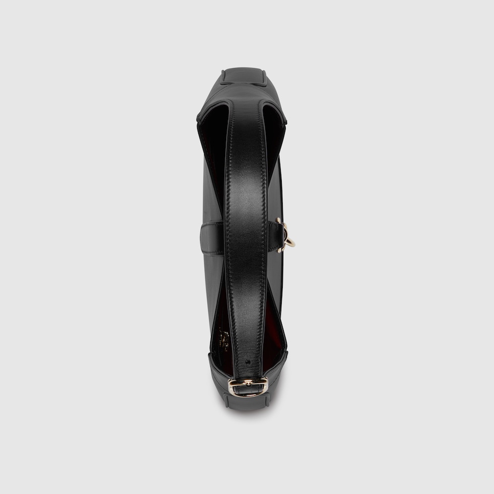 最終値下GUCCI ブラックレザー GGロゴブーツ