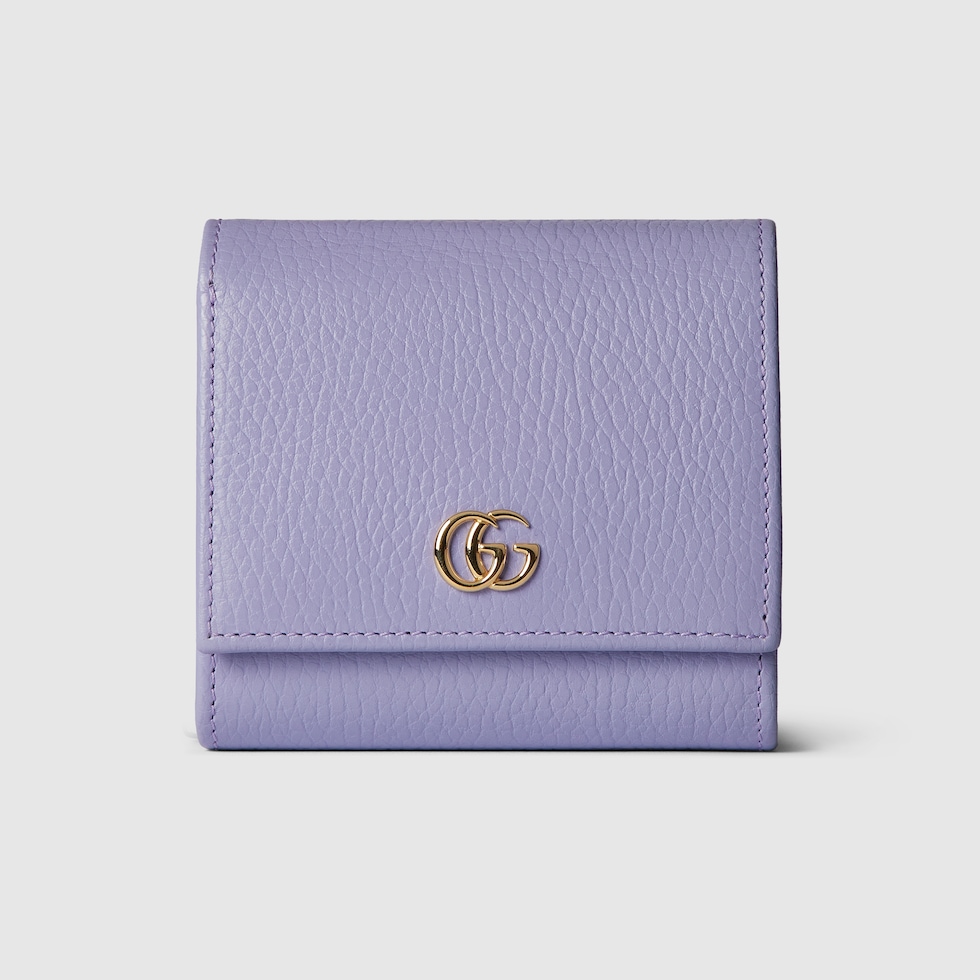 ダブルG ウォレット イエロー インテリア ・ライラック レザー | GUCCI公式