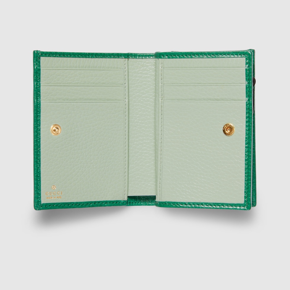 ✨新品同様✨GUCCI ダブルG ミディアムウォレット　グリーン　レザー　現行 ダブルG ミディアム ウォレットグリーン レザー | GUCCI公式