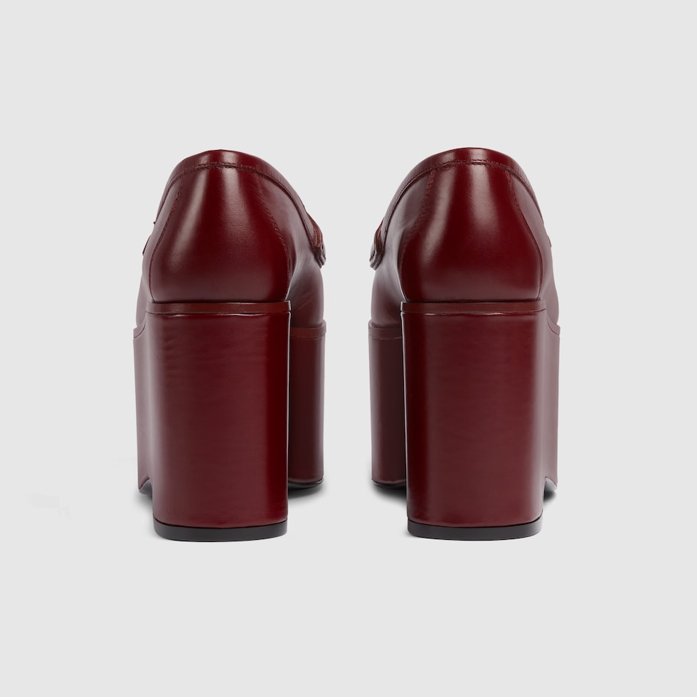 Gucci red platform shoes clearance