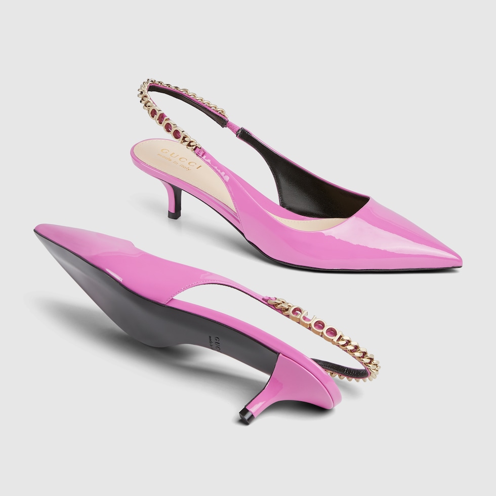 Gucci pink shoes heels sales