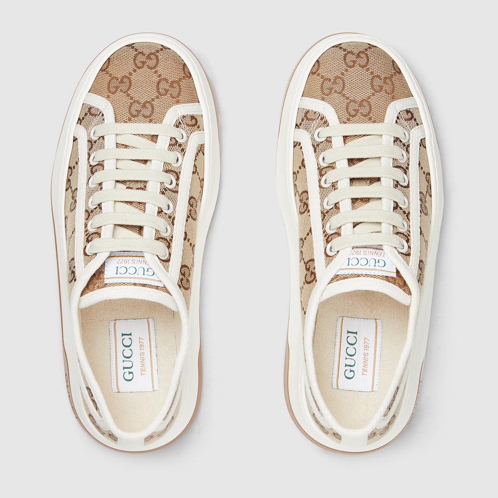 2025新入荷 ebony and beige in sneaker GG Women's Original US GUCCI® | GG 靴