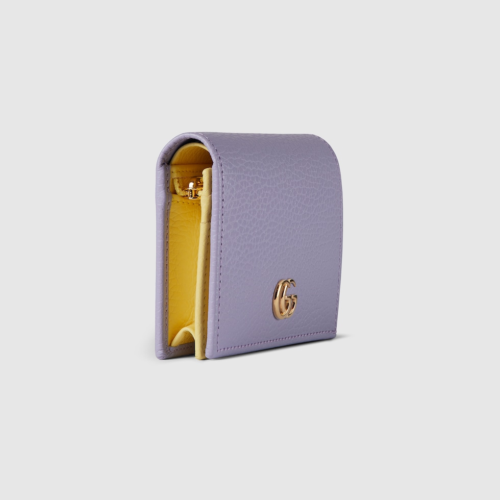 【新品未使用】GUCCI ダブルG バイカラー カードホルダー　ライラック 箱有 新品未使用】GUCCI ダブルG バイカラー カードホルダー