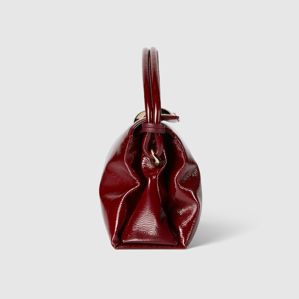 GG Soft small top handle bag in Gucci Rosso Ancora leather | GUCCI 