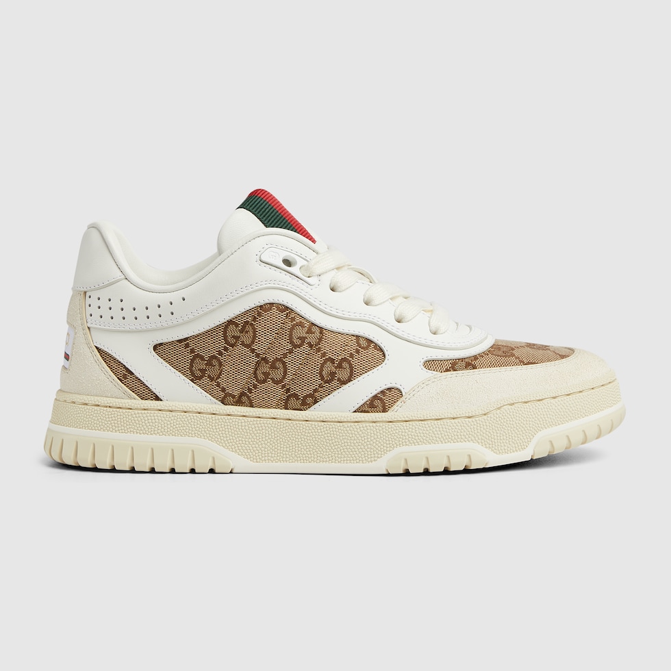 Women's Gucci Re-Web trainer in Original GG canvas | GUCCI® PL