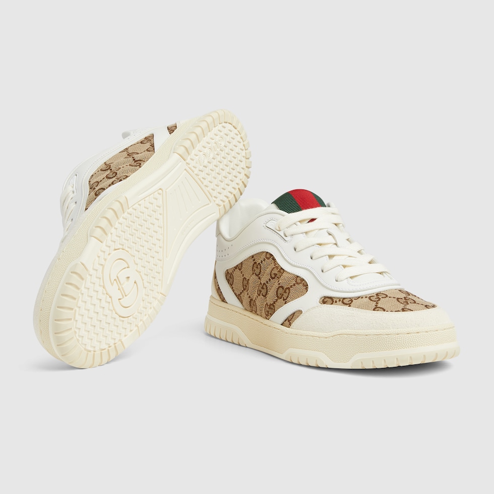 Men's Gucci Re-Web trainer in Original GG canvas | GUCCI® SI Men's Gucci Re-Web trainer in Original GG canvas | GUCCI® SI