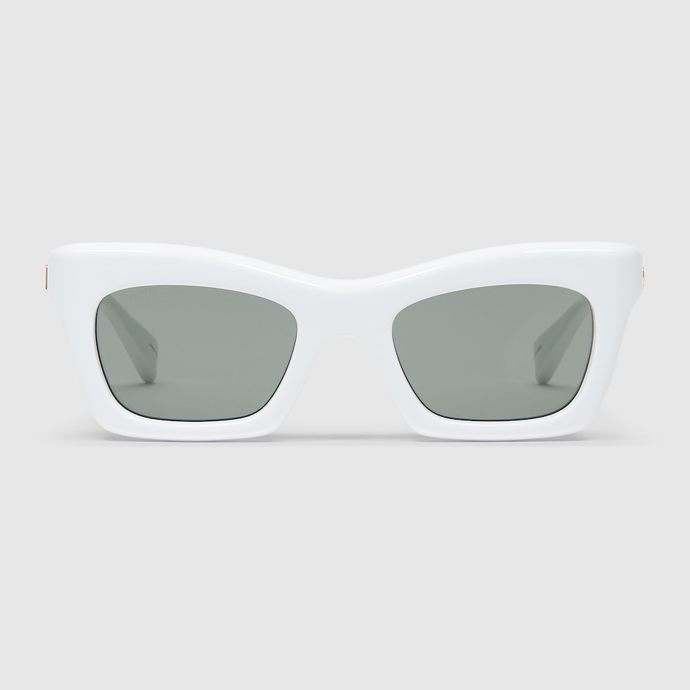 Cat eye sunglasses in white GUCCI GR