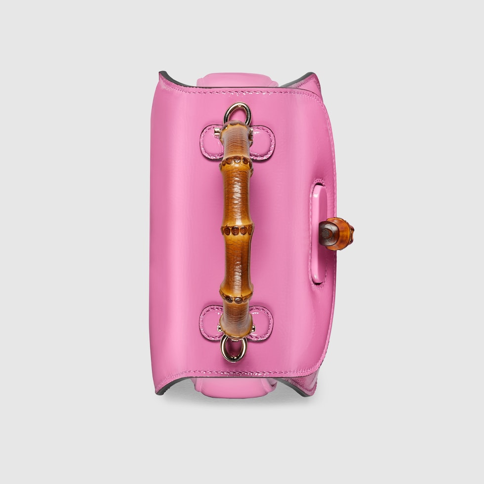 Gucci Bamboo 1947 mini top handle bag in pink patent leather Gucci Bamboo 1947 mini top handle bag in pink patent leather