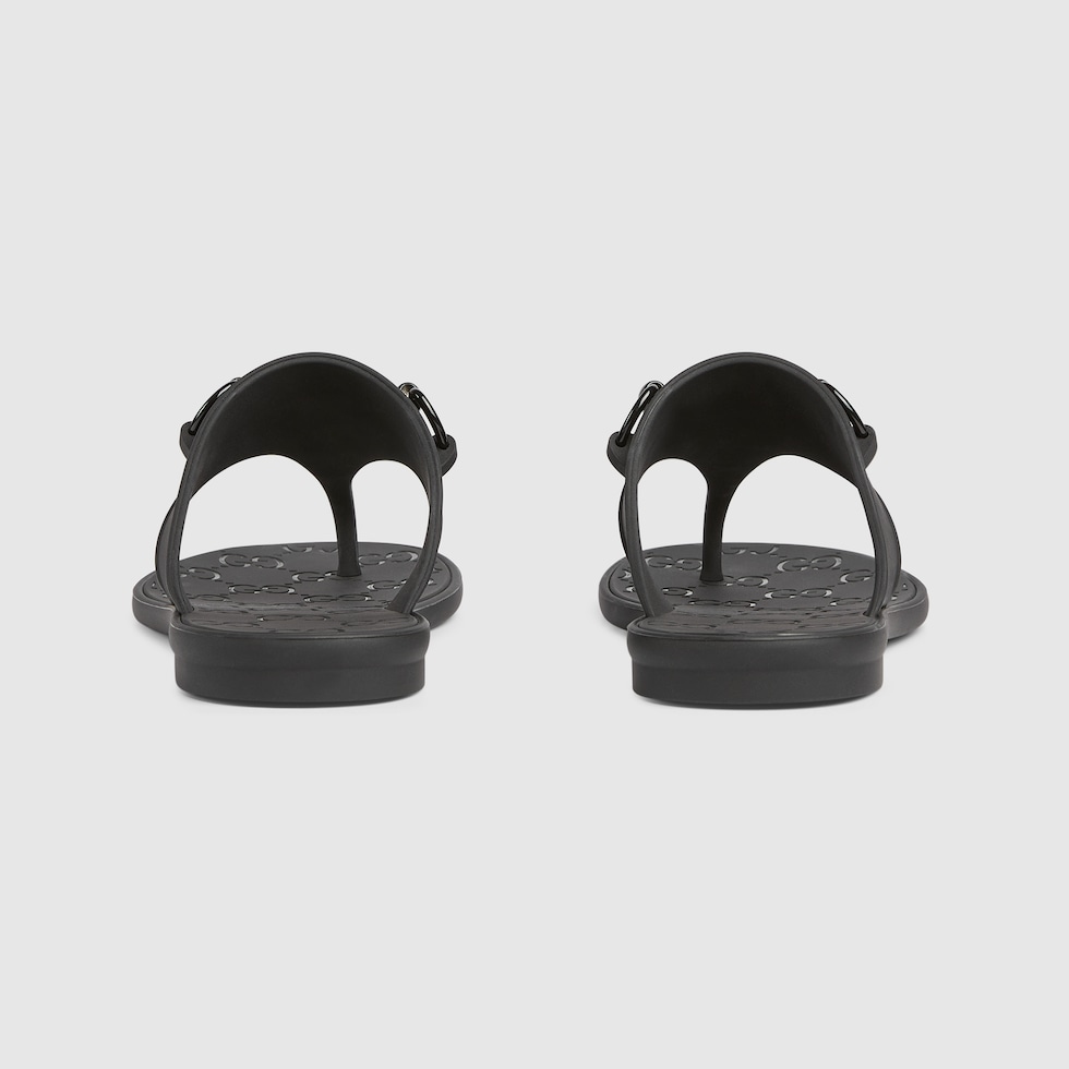 Gucci レディース Double G トングサンダル の ブラック | LN-CC®