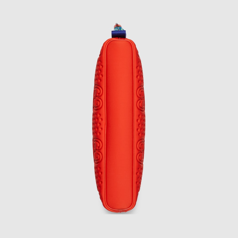 Large GG scuba pouch in orange scuba | GUCCI® SG