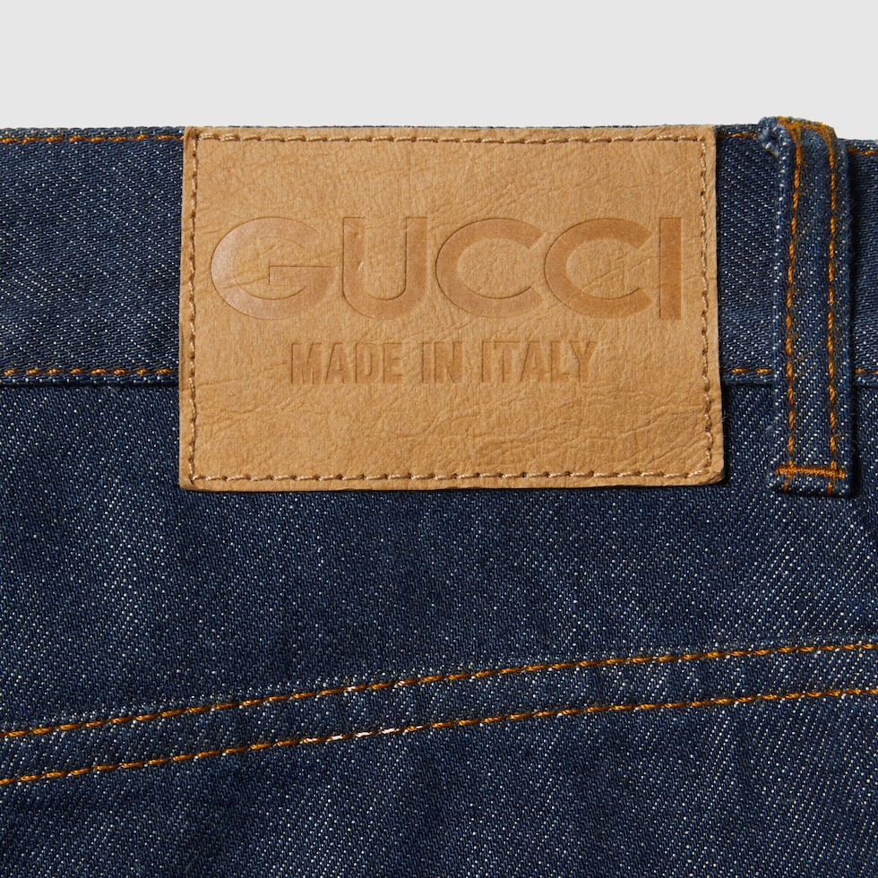 Gucci biker jeans online