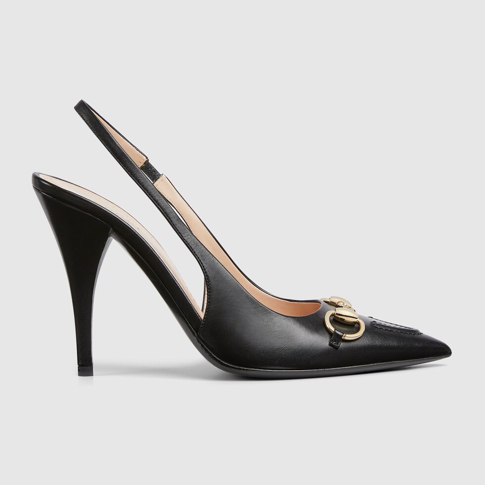 Black gucci pumps hotsell
