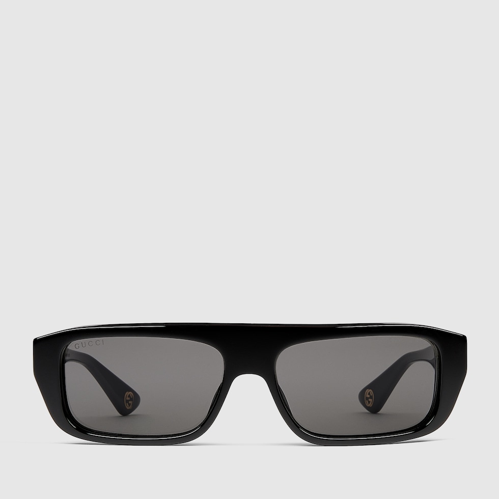 Rectangular frame sunglasses