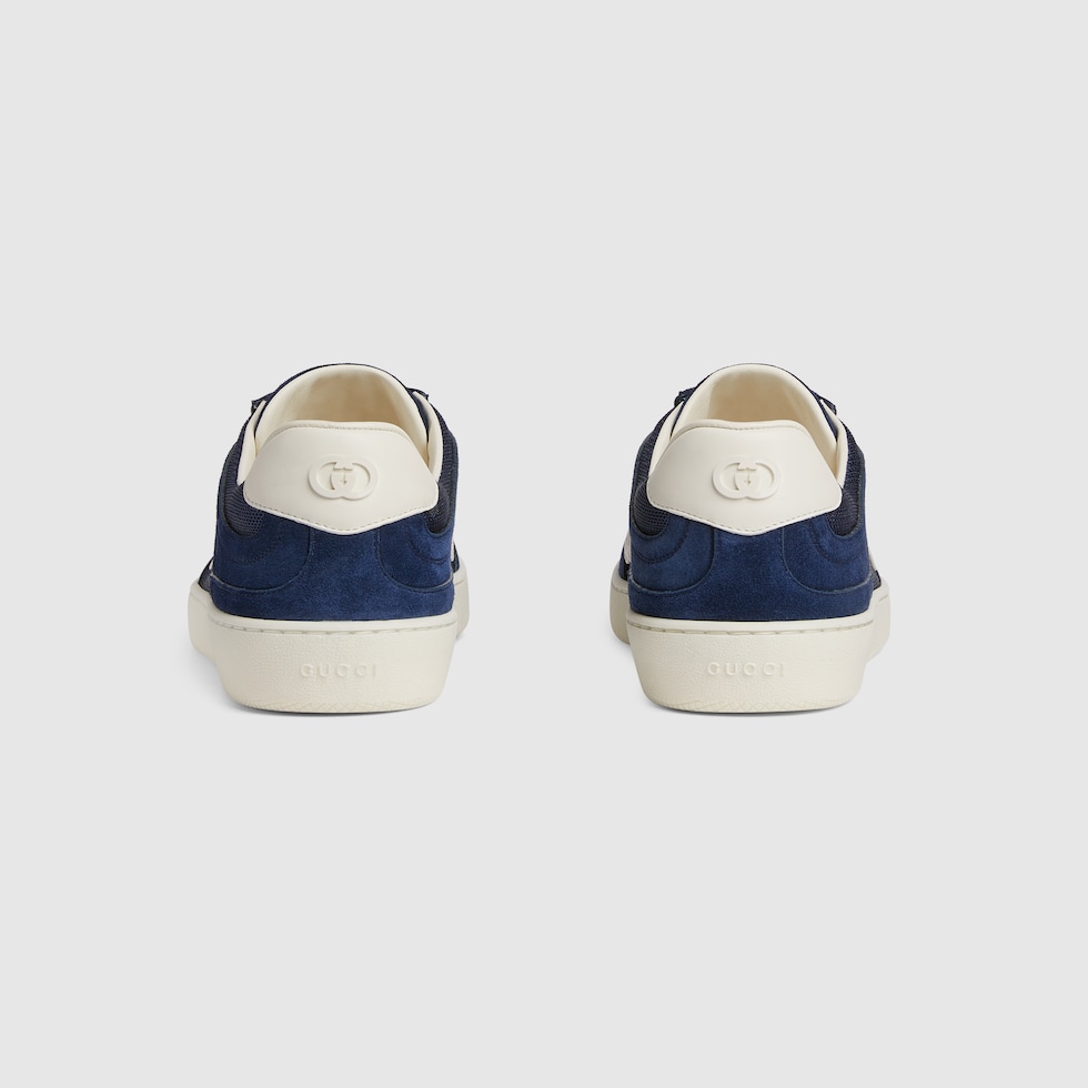 Men's G75 sneaker in blue suede | GUCCI® US