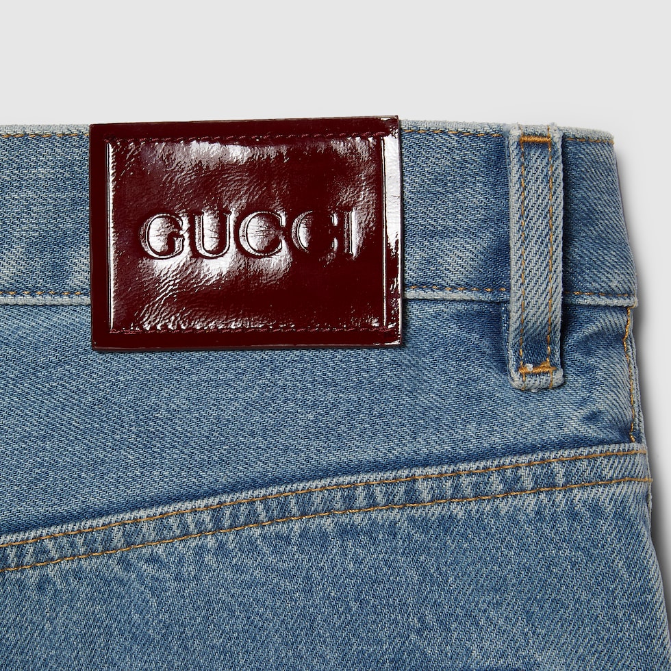 Pantalones de mezclilla con etiqueta Gucci inazul GUCCI MX