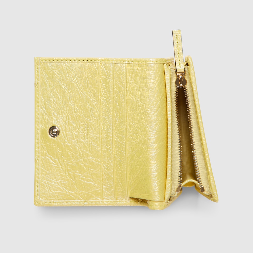 ダブルG オーストリッチ カードケース ウォレット (コイン＆紙幣入れ