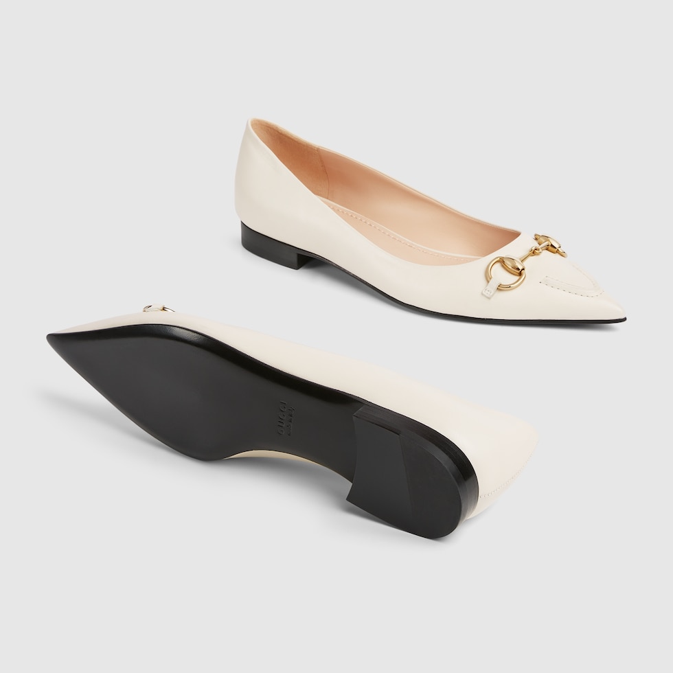 Gucci suede ballet flat hotsell