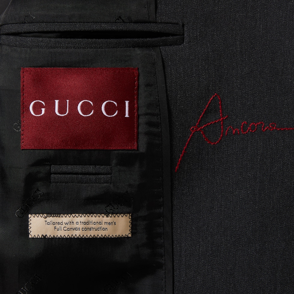 ウール ダブルブレスト ロングコート ・ウール | GUCCI公式