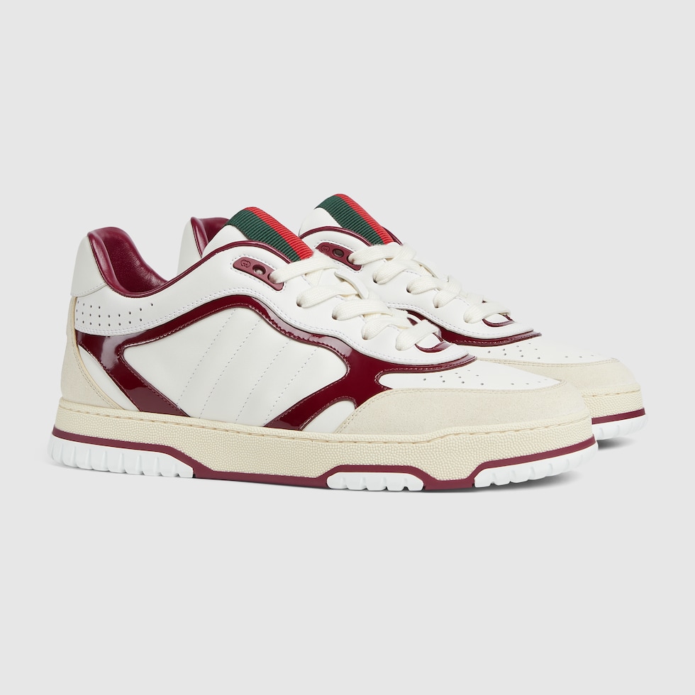 Baskets Gucci Re Web pour homme en cuir blanc GUCCI Canada