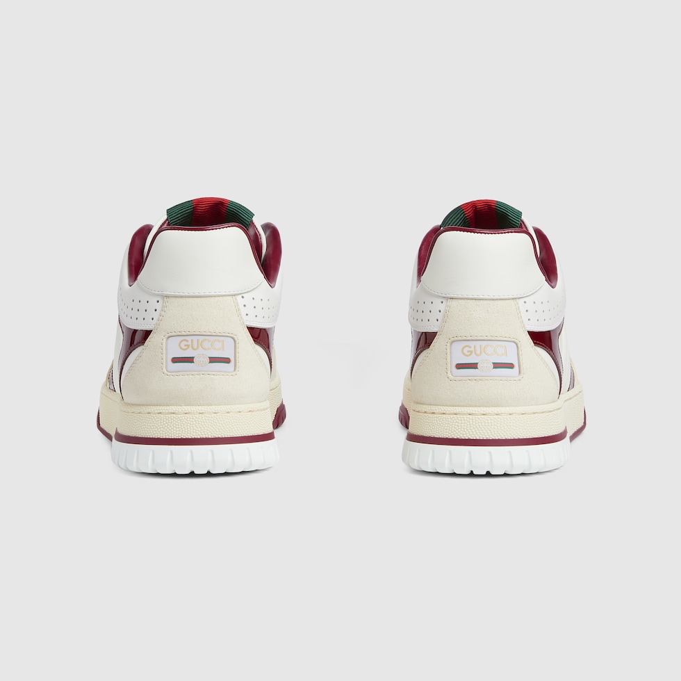 Men's Gucci Re-Web sneaker in white leather | GUCCI® US