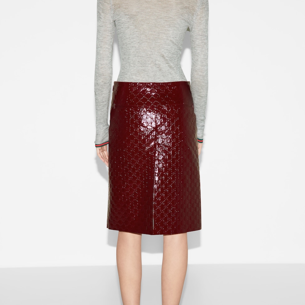 Gucci Maxi-length glossy rayon skirt