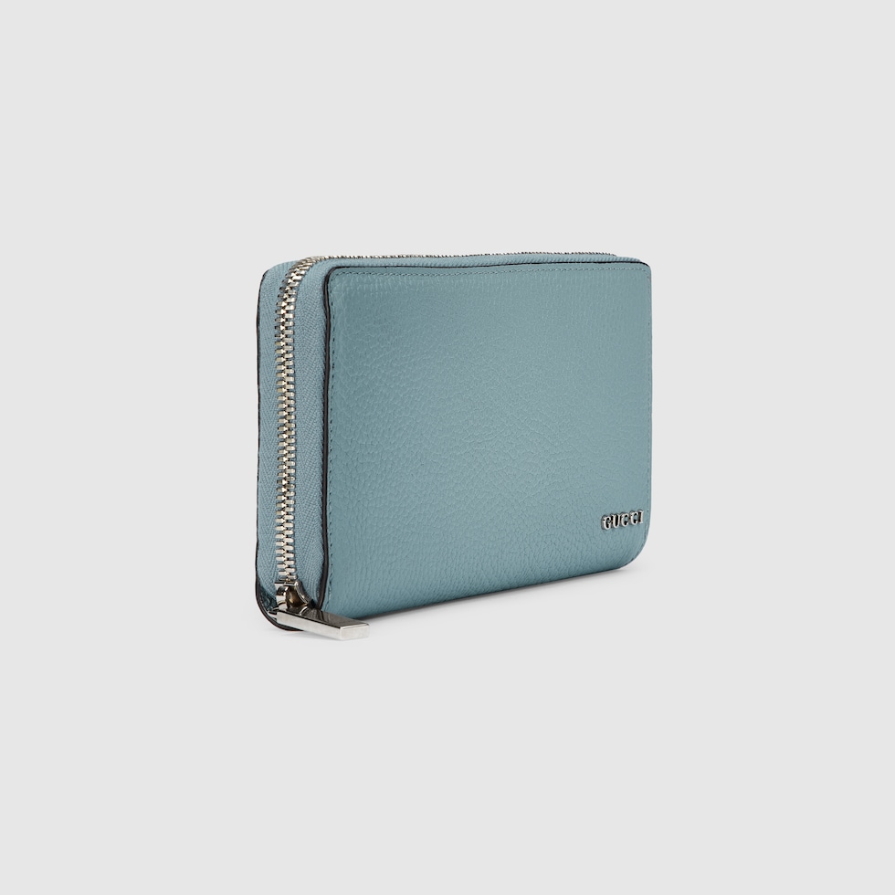 日本限定 GUCCI ロゴ ジップアラウンドウォレットパステルブルー 日本限定 GUCCI ロゴ ジップアラウンドウォレットパステルブルー